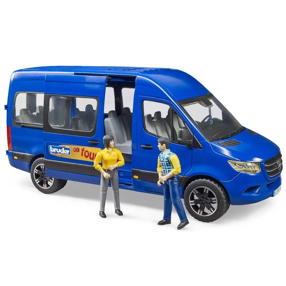NAVETTE DE TRANSPORT MERCEDES BENZ SPRINTER TRANSFERT AVEC 2 FIGURINES