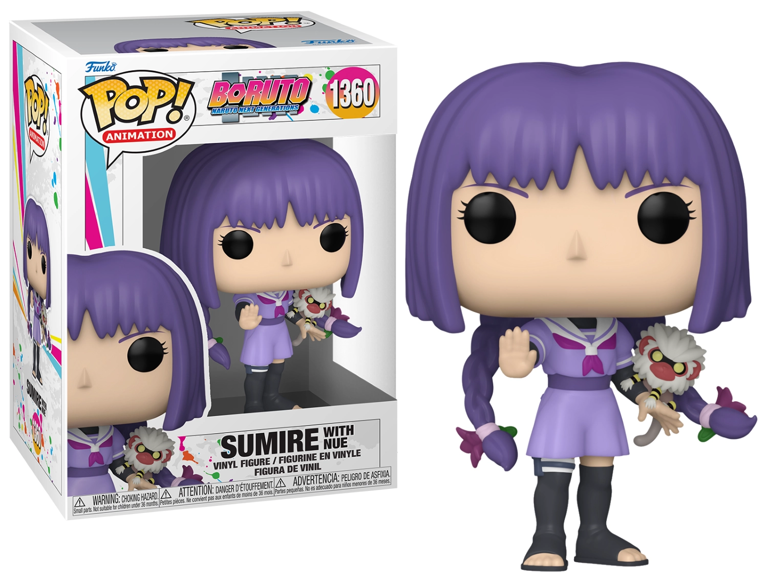 Boruto - naruto next generations pop! television vinyl figurine sumire w/nue 9 cm