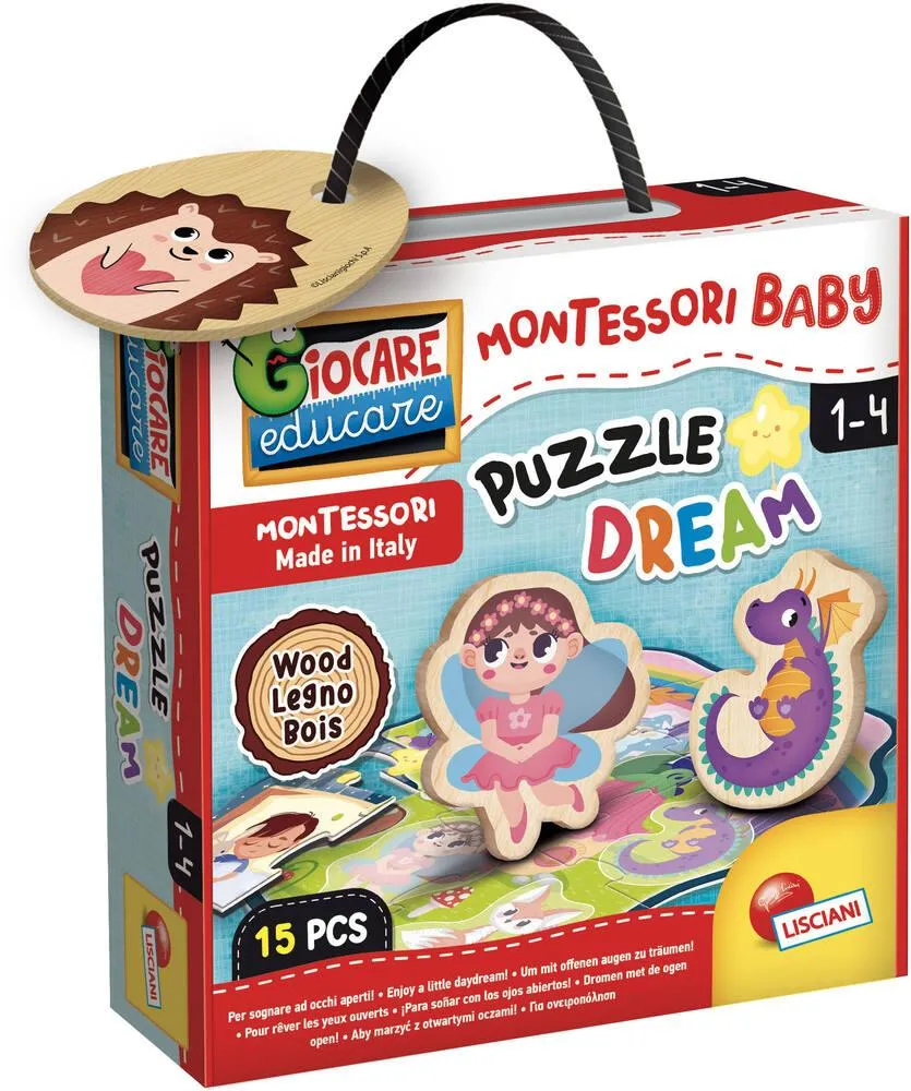MONTESSORI BABY 15 PIECES PUZZLE BOIS - DREAM
