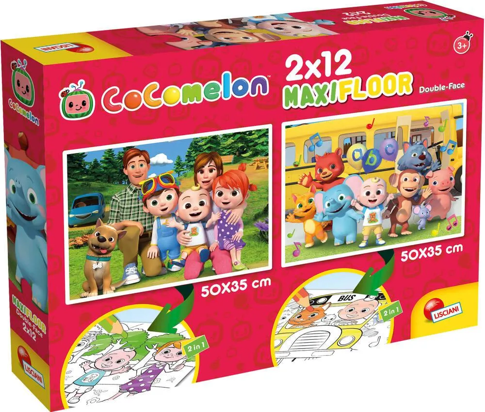 COCOMELON PUZZLE 2 X 12 PIECES 2 EN 1 - PARTONS POUR UNE BALLADE EN NATURE !