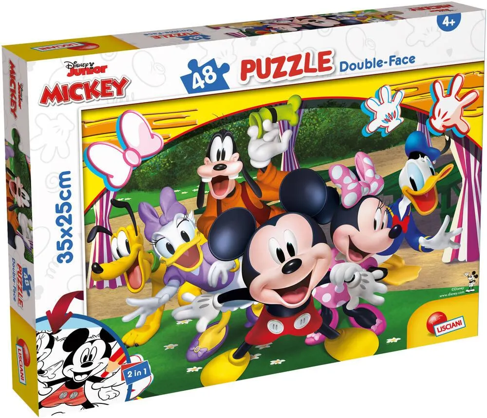 DISNEY MICKEY PUZZLE 48 PIECES 2 EN 1