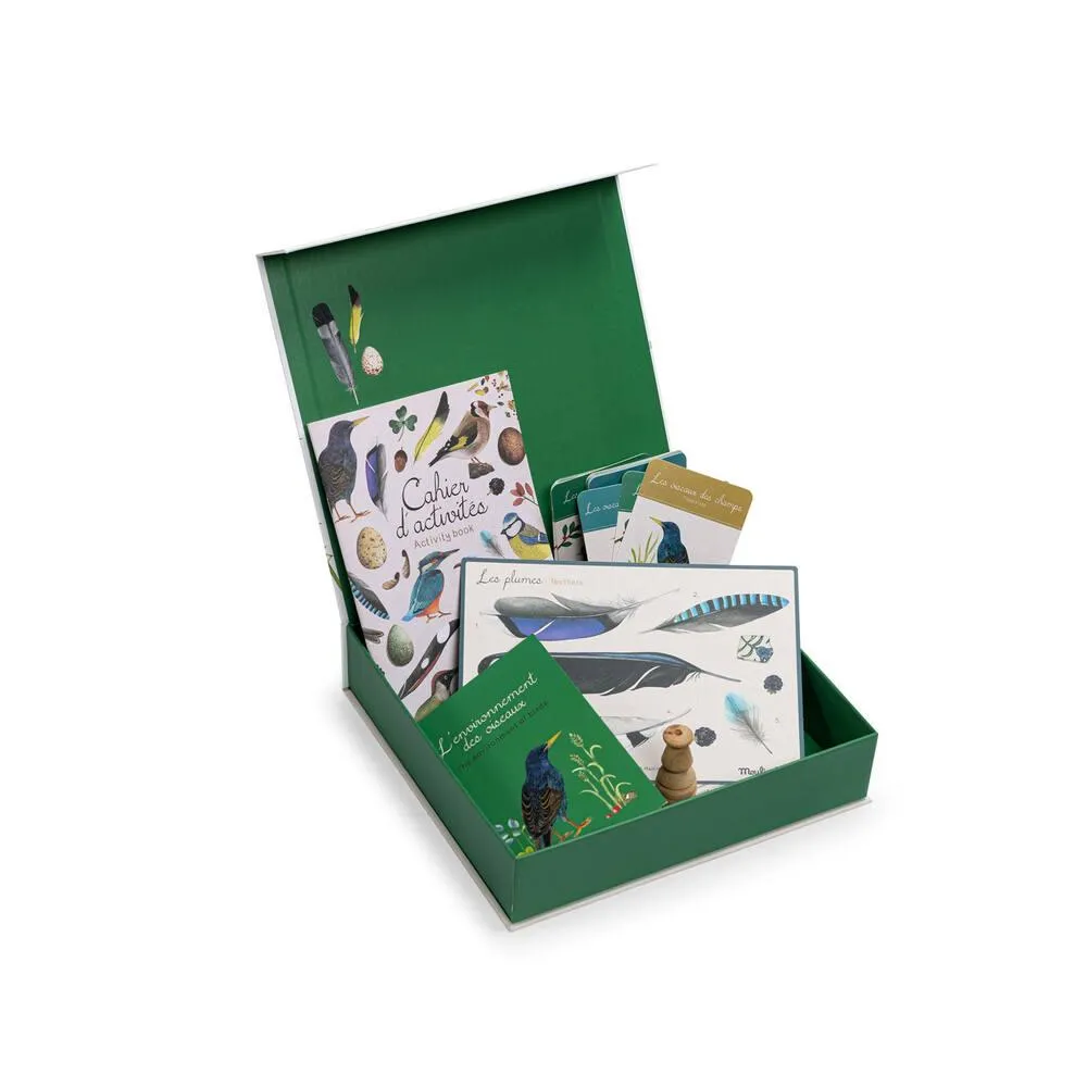 COFFRET DECOUVERTE OISEAUX LE JARDIN DU MOULIN