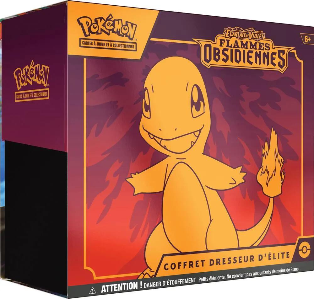 POKEMON - ECARLATE ET VIOLET  - COFFRET DRESSEUR D'ELITE FLAMMES OBSIDIENNES