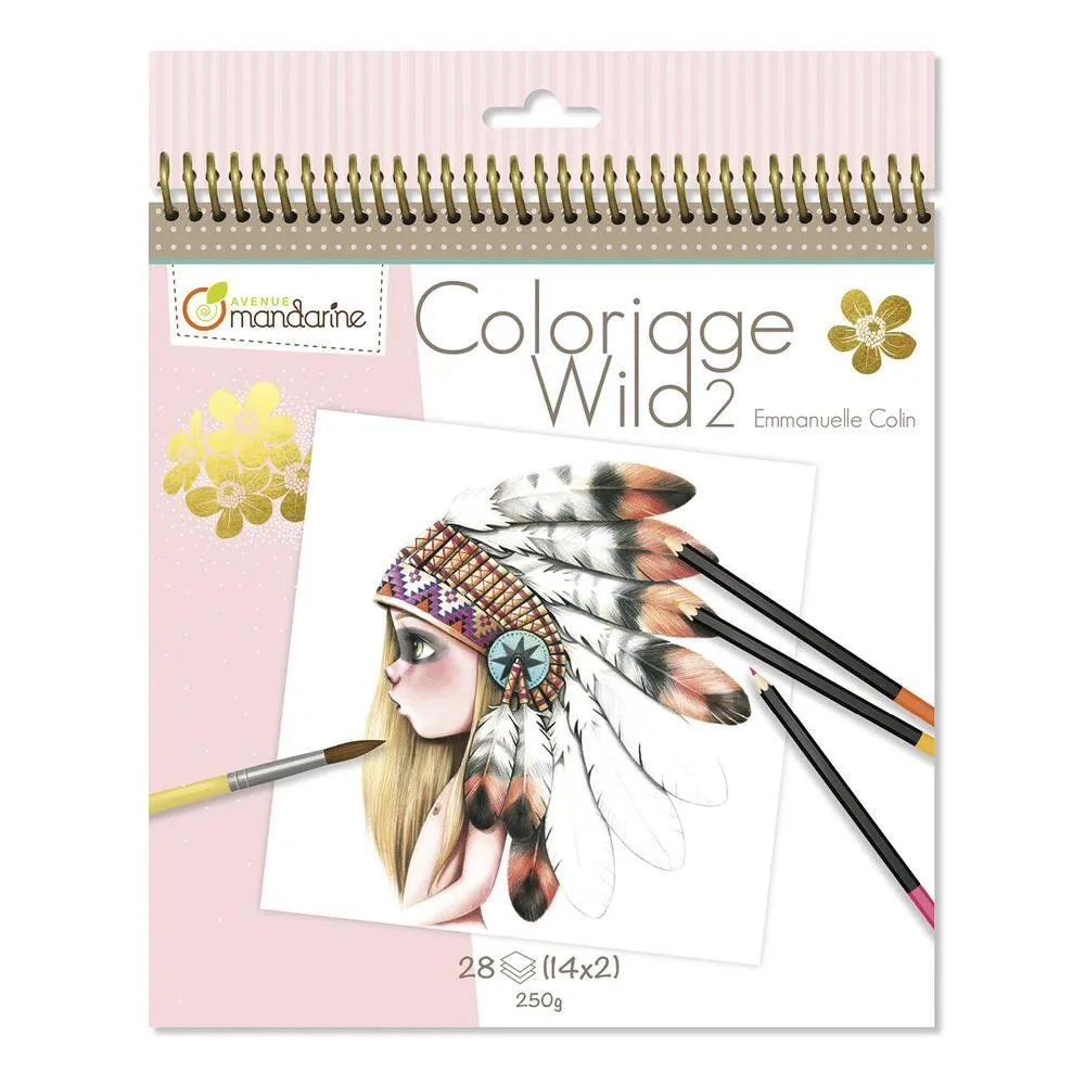 CARNET DE COLORIAGE WILD 2