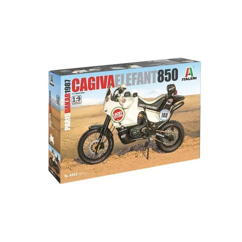 Cagiva Elefant 850 « Paris-Dakar », 1987. ITALERI 4643