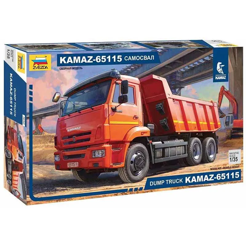 Camion à benne basculante KAMAZ-65115. ZVEZDA 3650