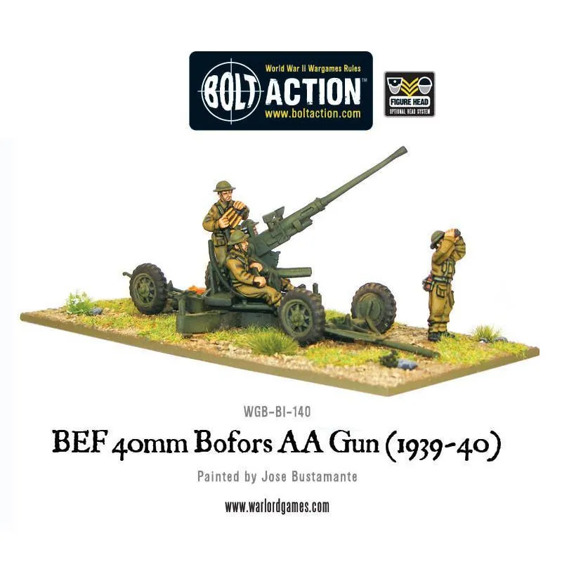 Canon Bofors QF 40mm Mk I. Bolt Action. WARLORD GAMES WGB-BI-140