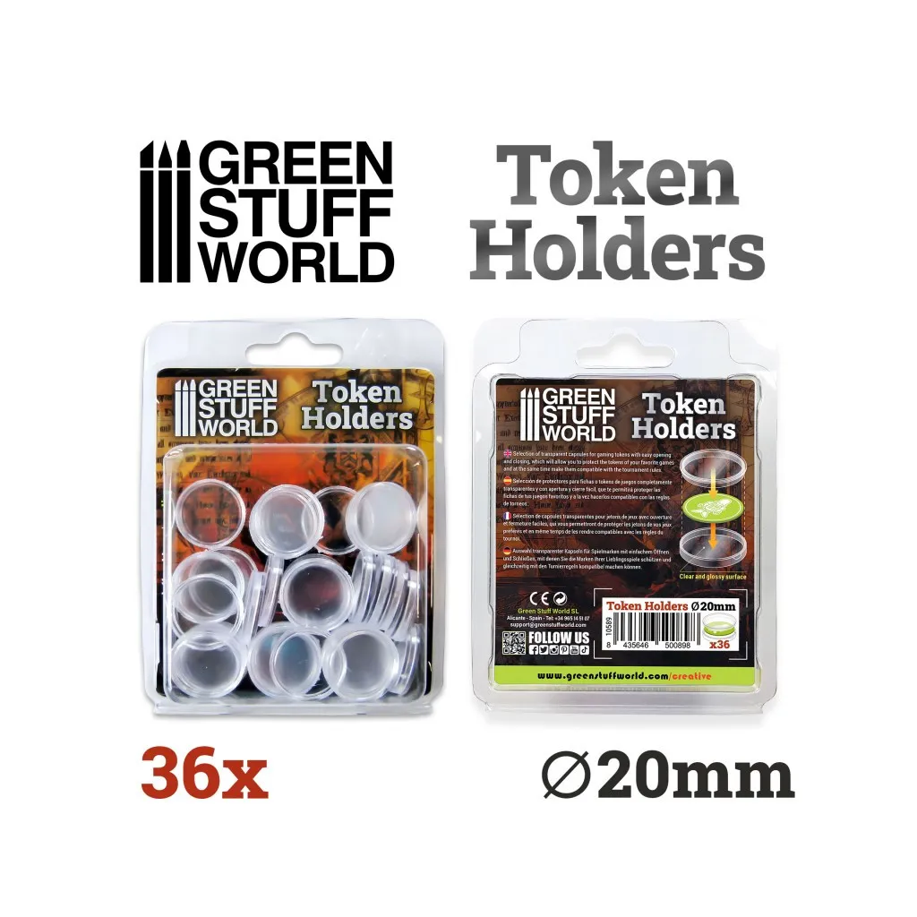 Capsules pour Jetons 20mm