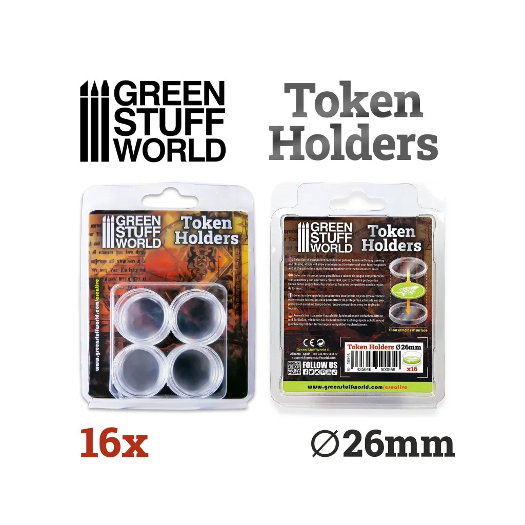 Capsules pour Jetons 26mm