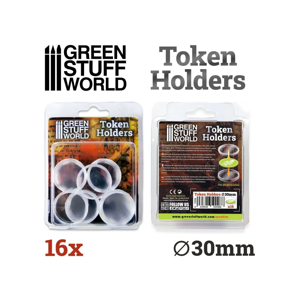 Capsules pour Jetons 30mm