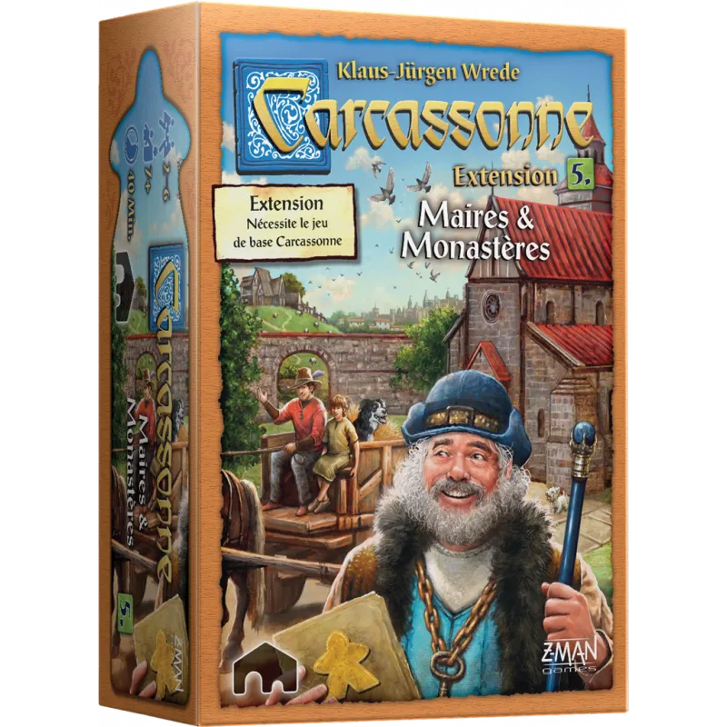 Carcassonne Extension : Maire & Monastères