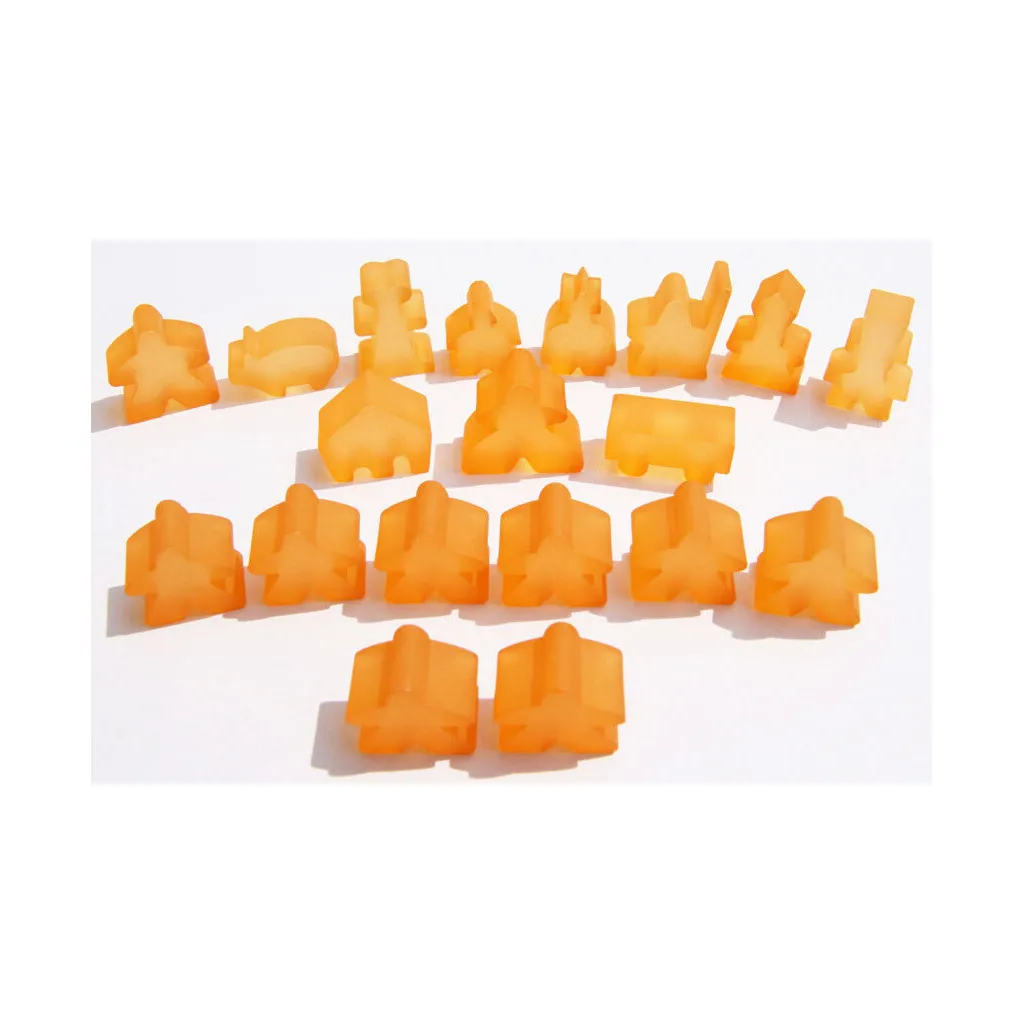 Carcassonne - Set de 19 Meeples- Frozen Orange