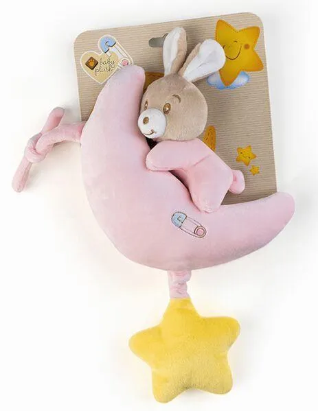 BABYCARE - LAPIN ROSE A MUSIQUE - 35 CM