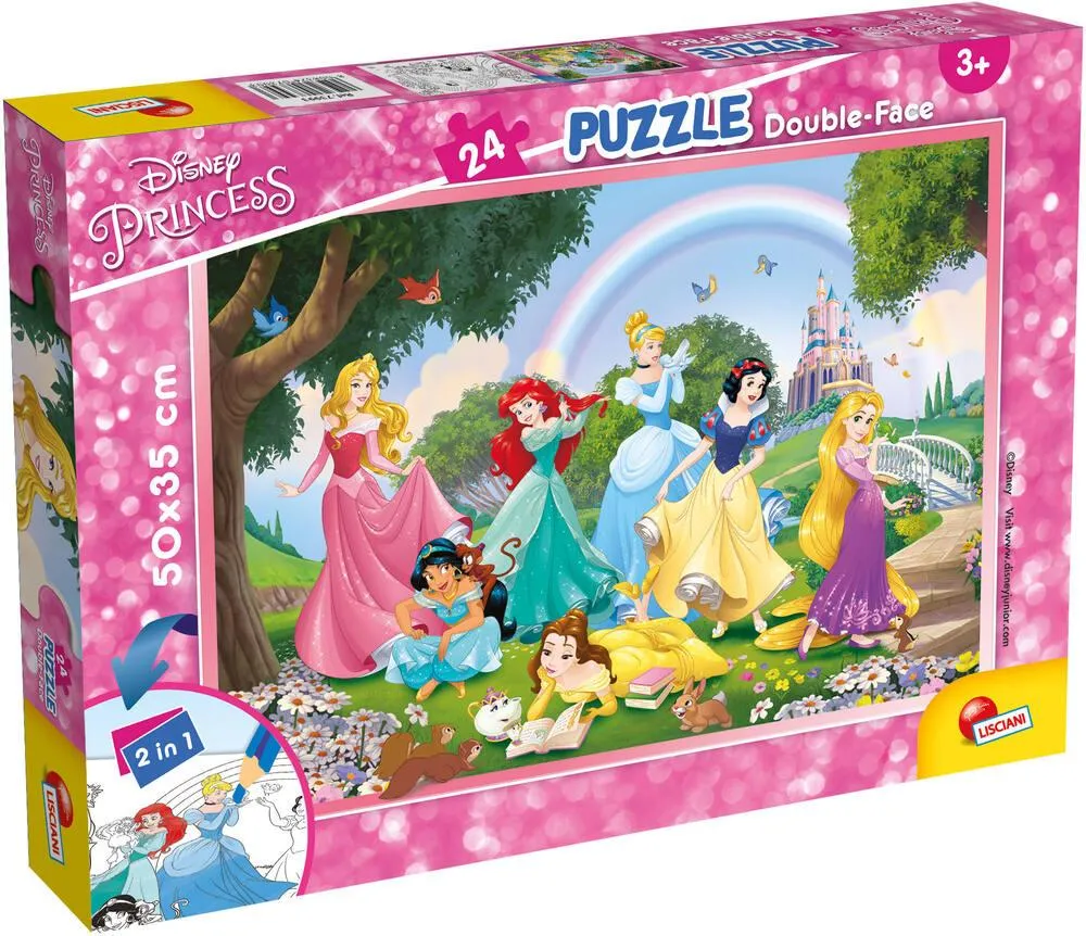 DISNEY PRINCESS PUZZLE 24 PIECES 2 EN 1