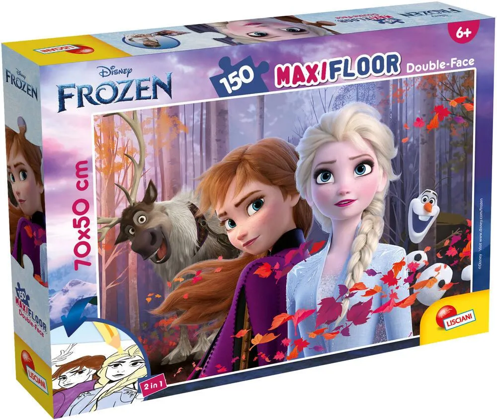 DISNEY LA REINE DES NEIGES PUZZLE 150 PIECES 2 EN 1