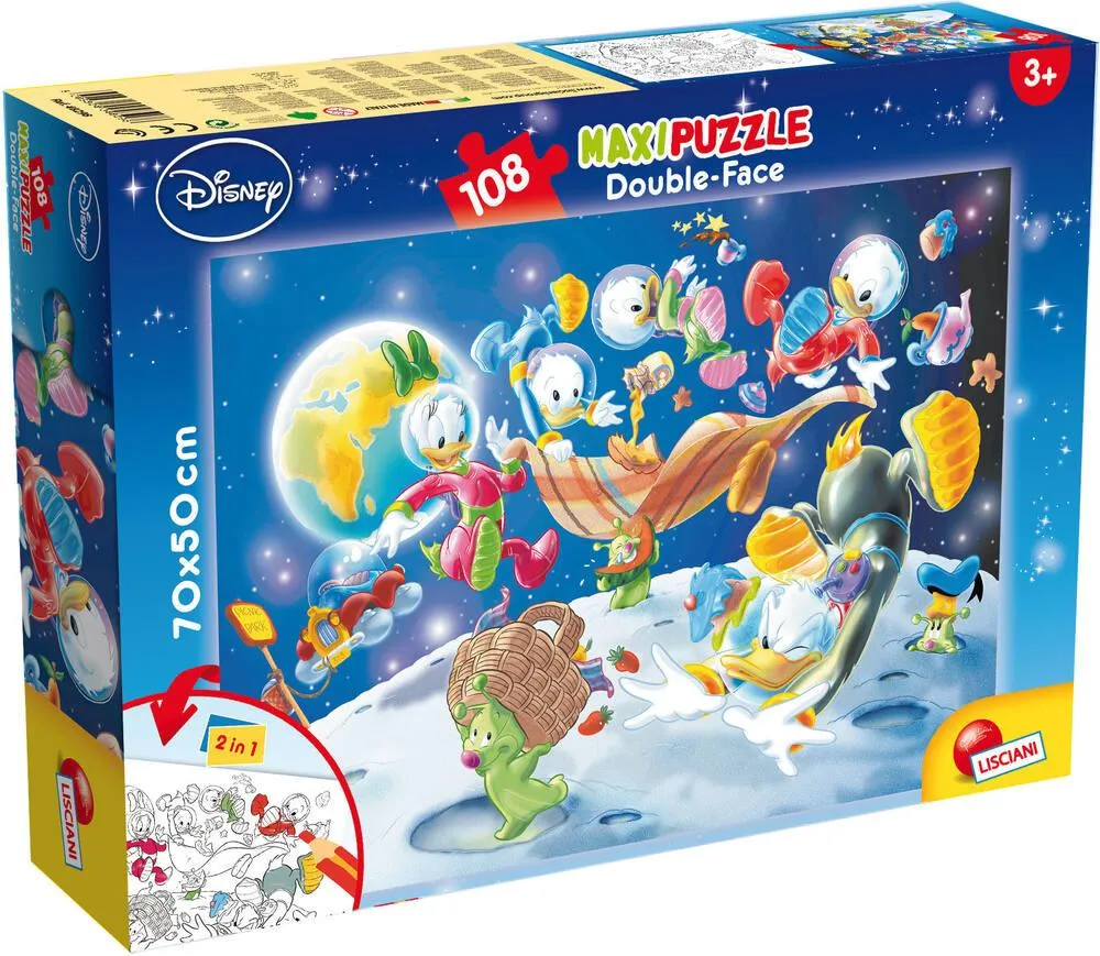 DISNEY MICKEY MOUSE PUZZLE 108 PIECES 2 EN 1