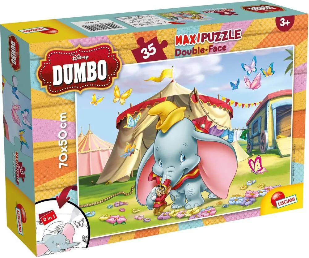 DISNEY DUMBO PUZZLE 35 PIECES 2 EN 1