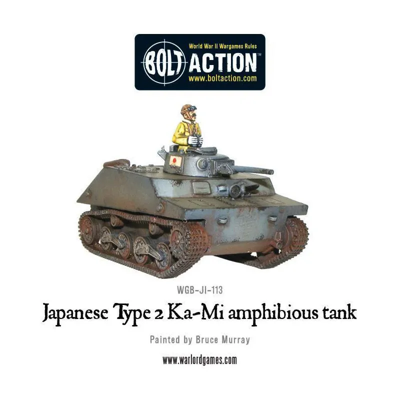 Char amphibie japonais de type 2 Ka-Mi. Bolt Action. WARLORD GAMES WGB-JI-113