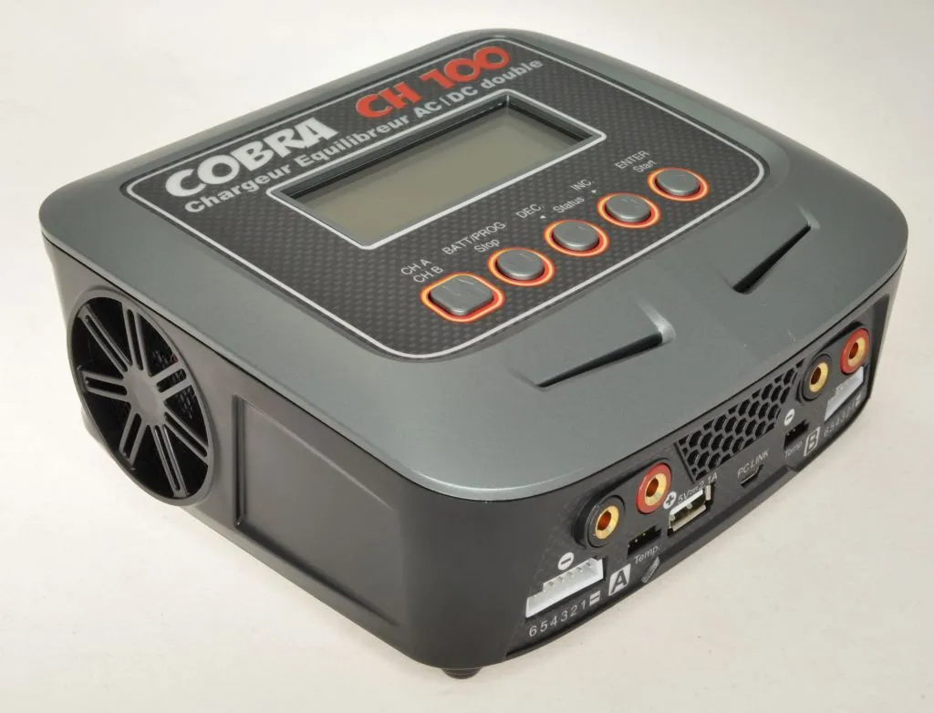 CH100 - COBRA - CHARGEUR EQUILIBREUR à double entrée CH 100 AC/DC 2 SORTIES