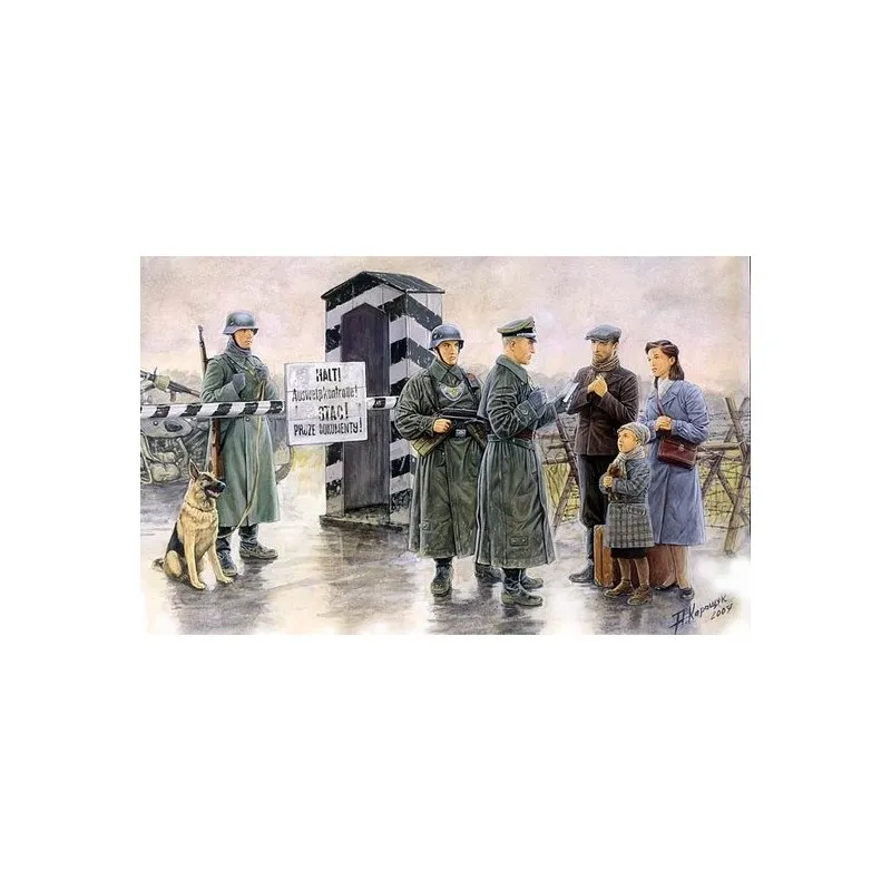 Checkpoint et soldats. MASTER BOX 3527