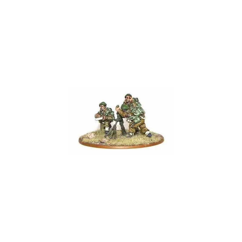Équipement de mortier commando britannique 3". Bolt Action. WARLORD GAMES WGB-BI-33