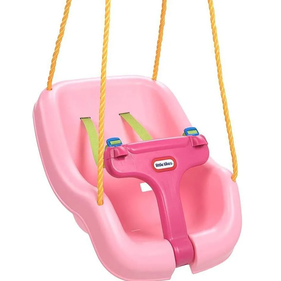 SIEGE DE BALANCOIRE 2-EN-1 LITTLE TIKES - ROSE