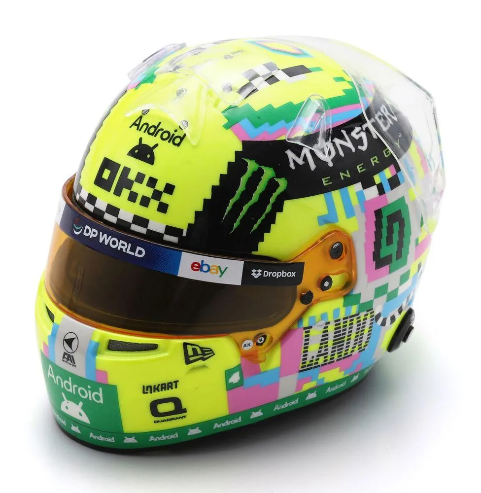 1/5 CASQUE LANDO NORRIS - MCLAREN FORMULE 1 TEAM - GP GRANDE BRETAGNE 2024
