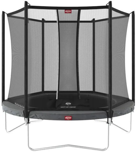 TRAMPOLINE - FAVORIT REGULAR 330 GREY + SAFETY NET COMFORT