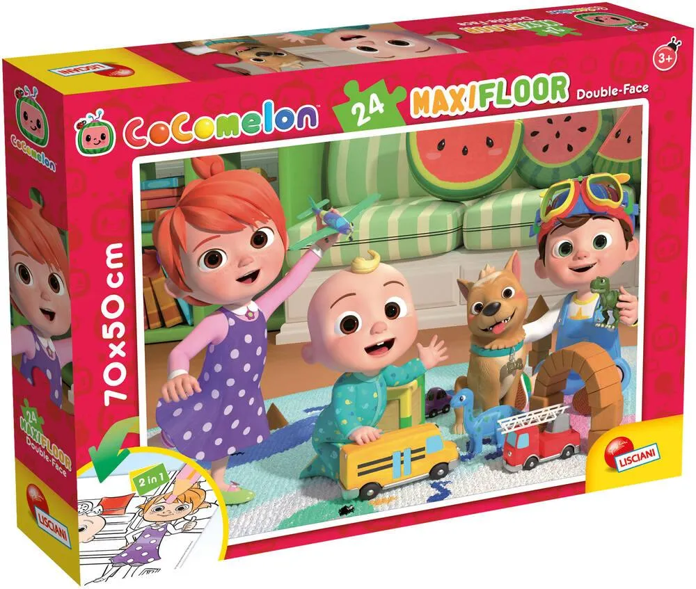 COCOMELON PUZZLE 24 PIECES 2 EN 1 - UN JOUR ENSOLEILLE POUR JOUER