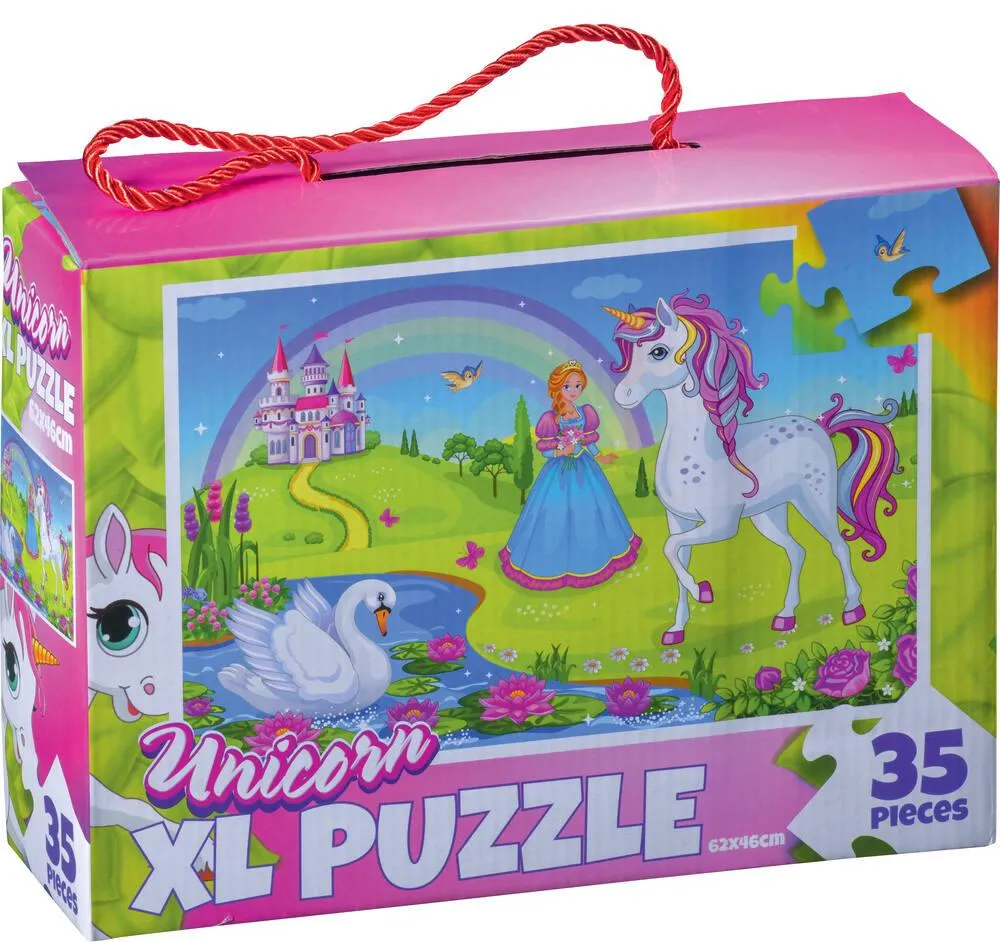 XL PUZZLE DE SOL 35 PIECES - LICORNES