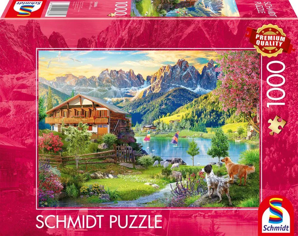 PUZZLE 1000 PIECES DETENTE DANS LES DOLOMITES