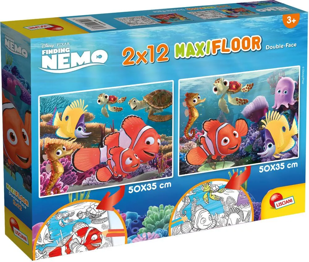 DISNEY NEMO PUZZLE 2 X 12 PIECES 2 EN 1