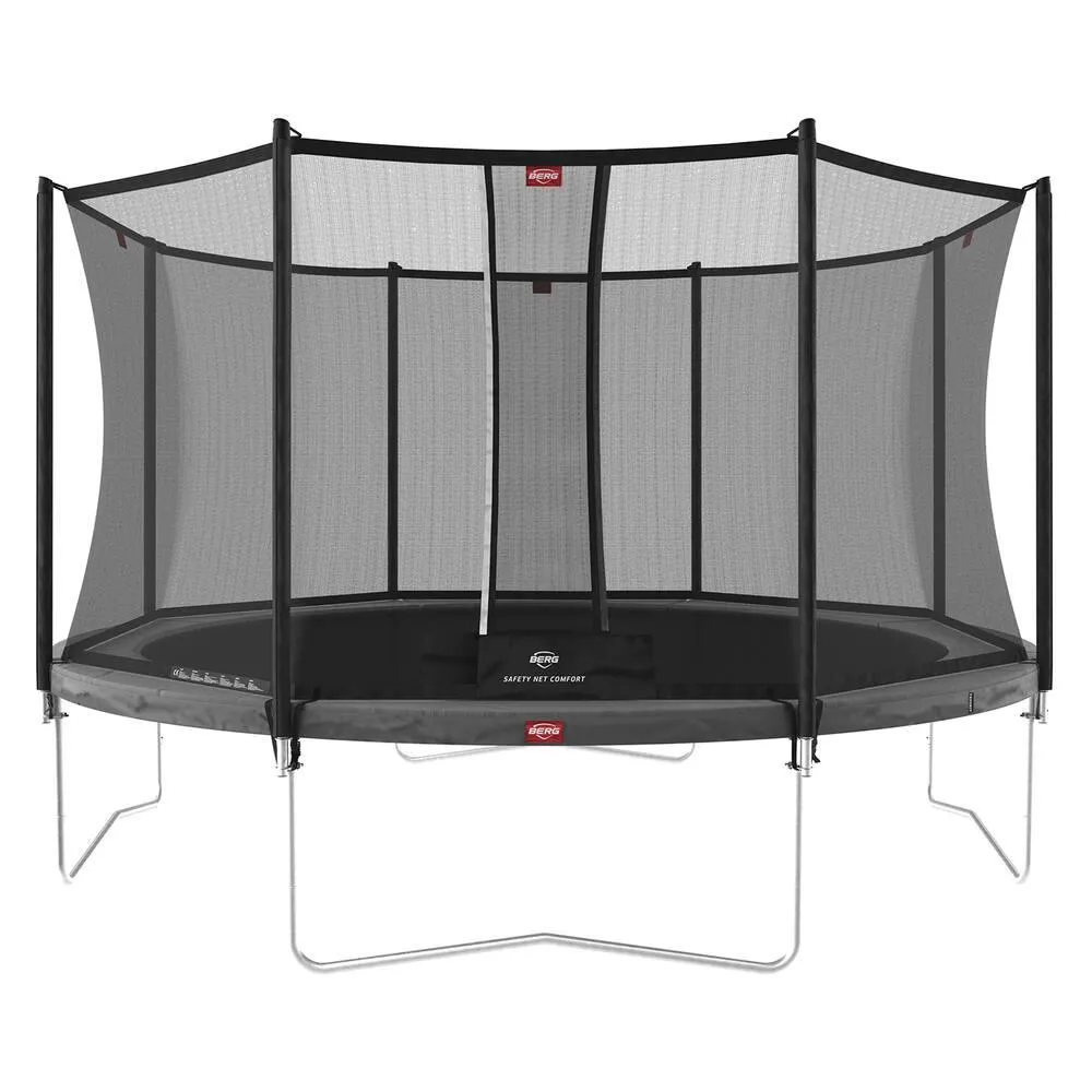 TRAMPOLINE FAVORIT GREY 430 + SAFETY NET COMFORT