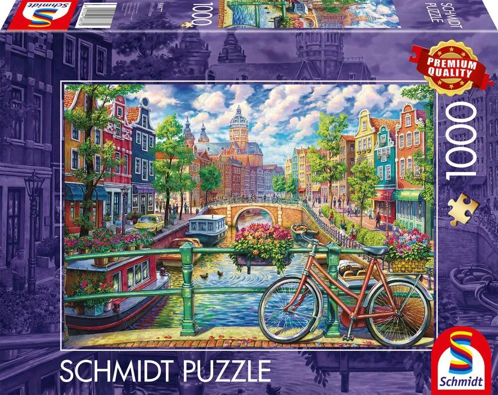 PUZZLE 1000 PIECES LA MAGIE DES CANAUX D'AMSTERDAM