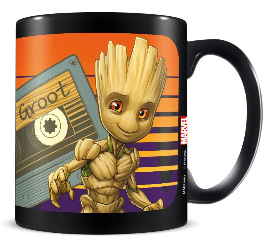 MARVEL - GARDIENS DE LA GALAXIE - MUG - MUG NOIR GROOT SUNSET