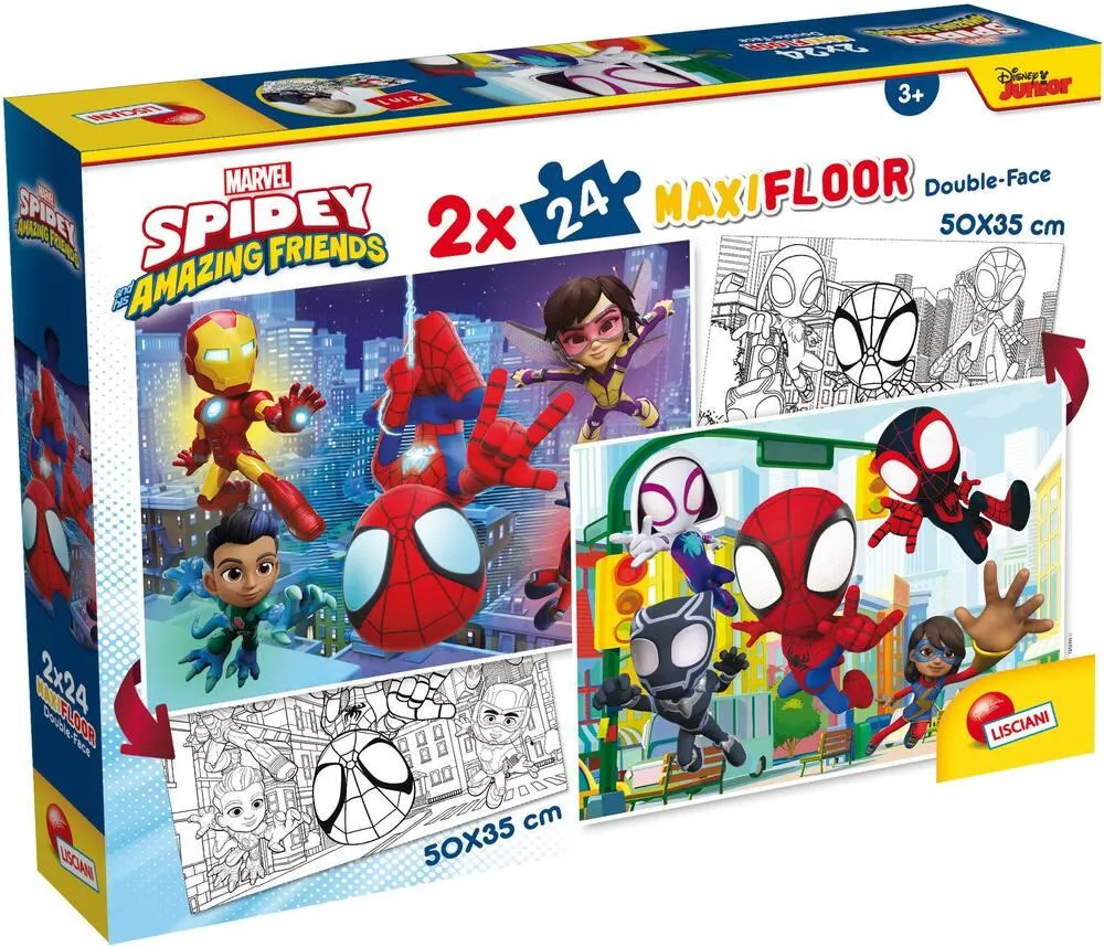 MARVEL SPIDEY PUZZLE 2 X 24 PIECES 2 EN 1