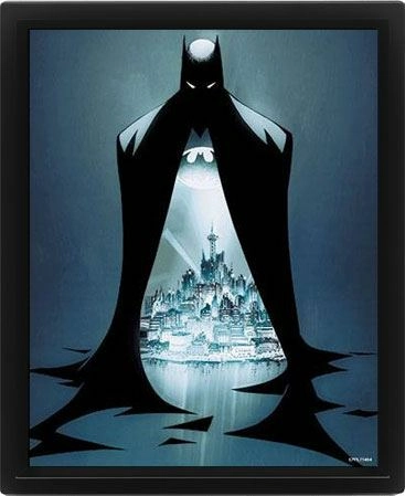 Dc comics posters effet 3d encadrés batman gotham protector 26 x 20 cm (pack de 3)