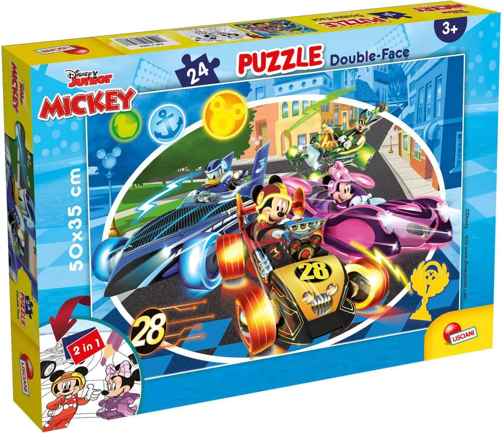 DISNEY MICKEY PUZZLE 24 PIECES 2 EN 1