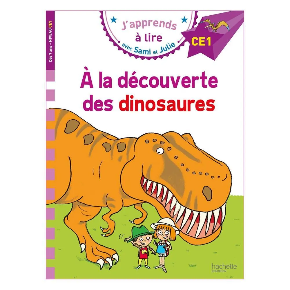 ALBUM J'APPRENDS A LIRE AVEC SAMI ET JULIE - A LA DECOUVERTE DES DINOSAURES