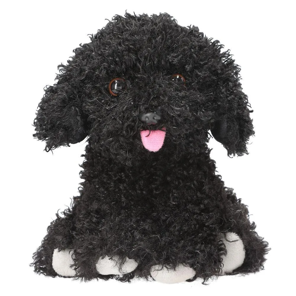 TOPMODEL CHIEN EN PELUCHE NOIR 16 CM