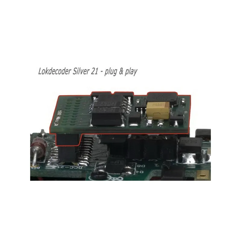 Décodeur Argent 21 broches. LENZ 10321