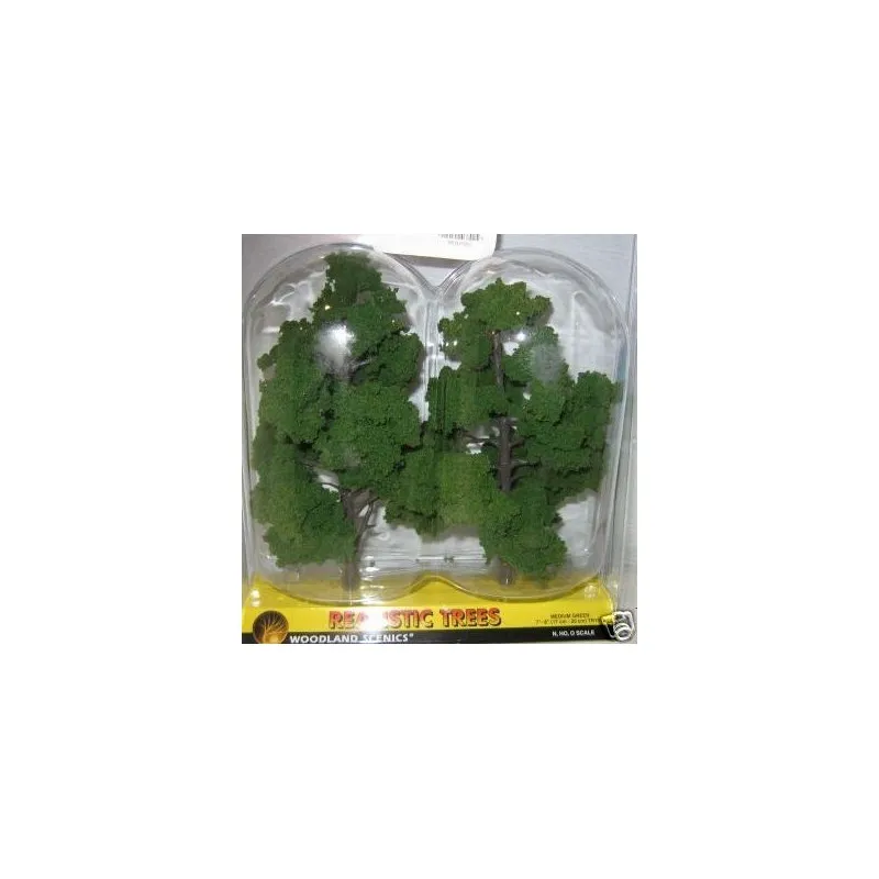 Deux sapins hyper réalistes de 200-220 mm. WOODLAND SCENICS TR1519