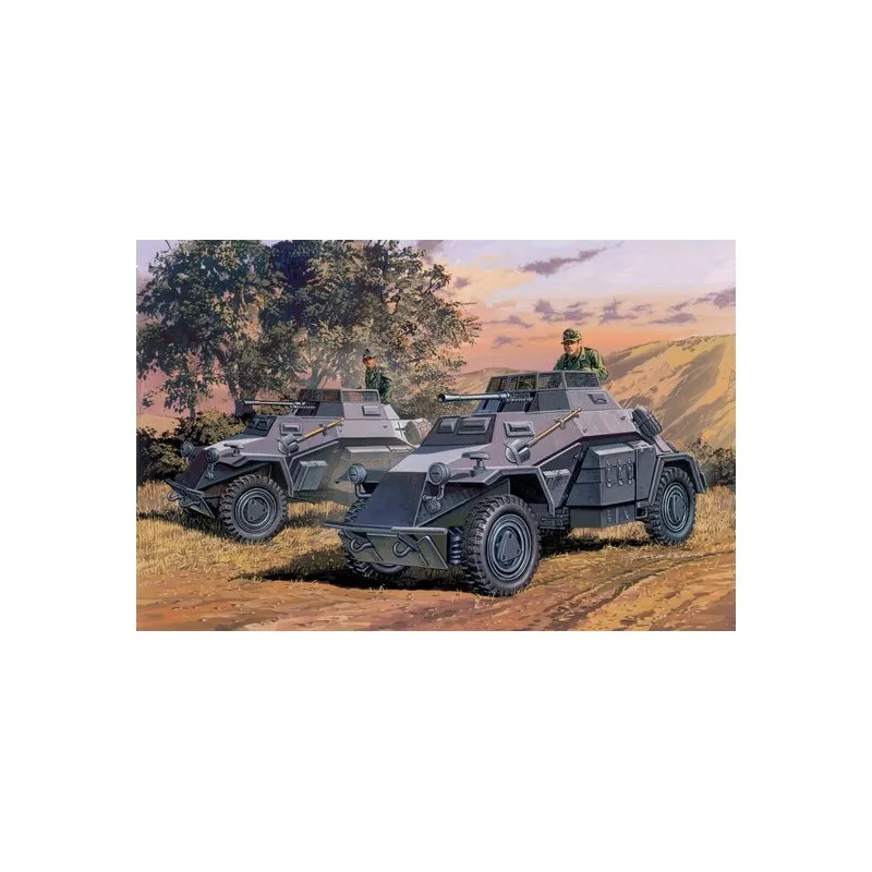 Deux autos blindées légères Sdfz 222. DRAGON 7393