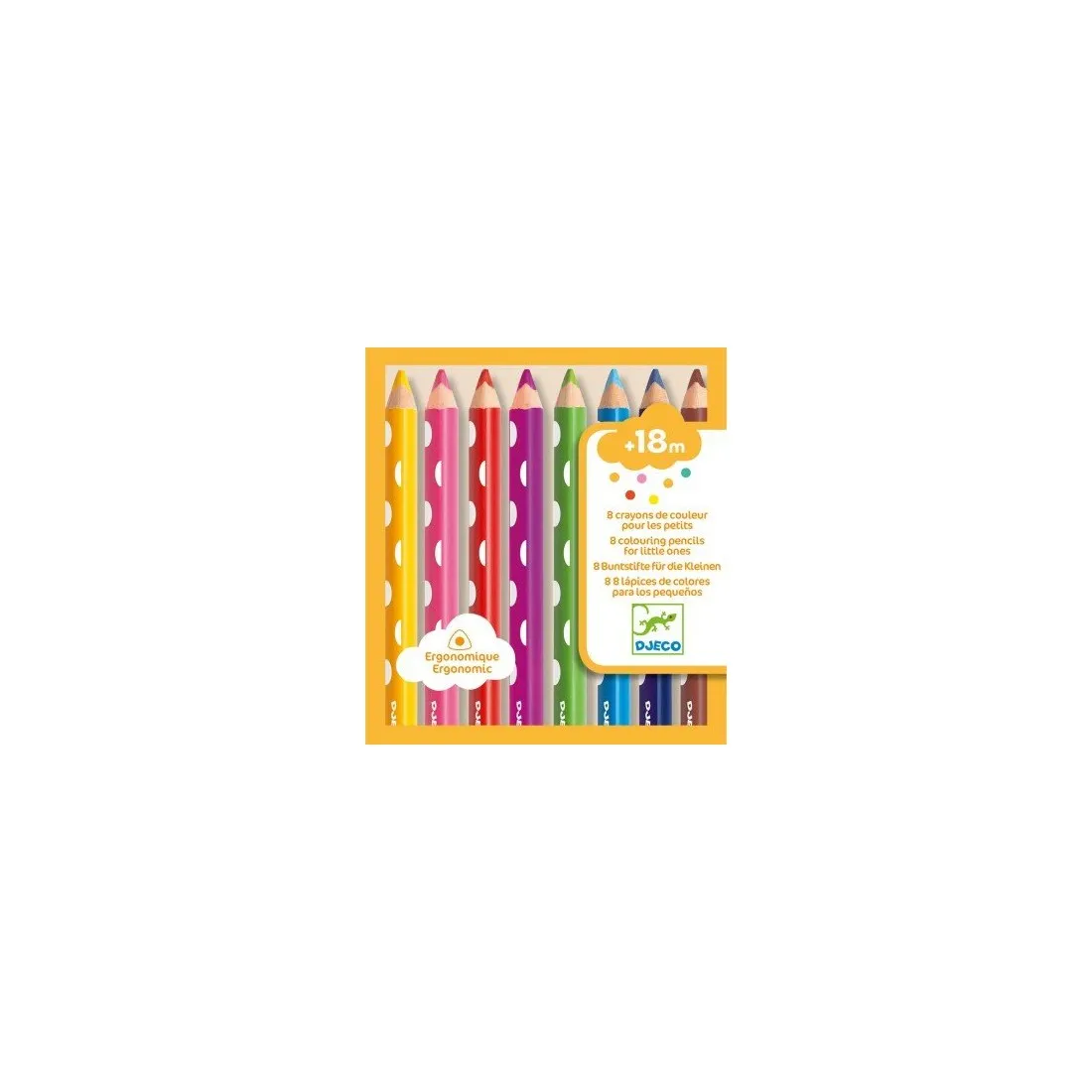 8 crayons pour les petits - Djeco