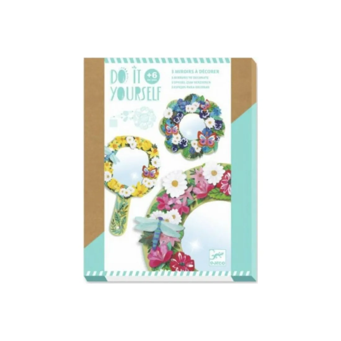 Coffret créatifs miroirs à décorer Douceurs floral - Djeco