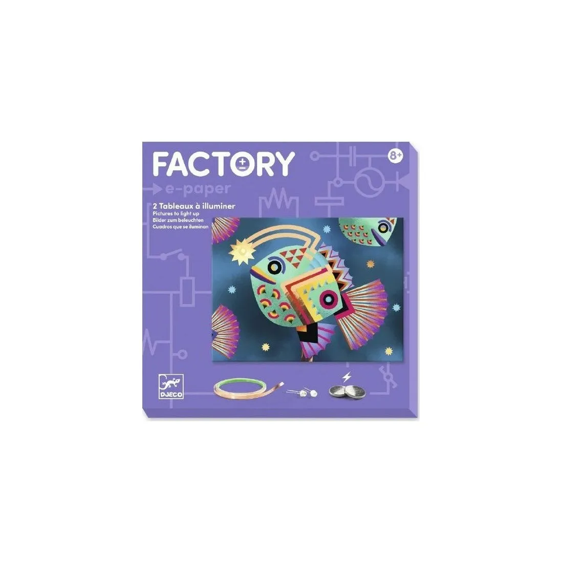 Cartes à illuminer Djeco "Abysses"