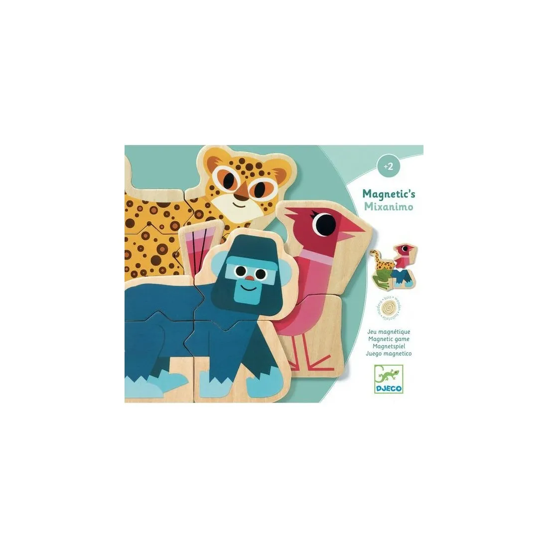 Jeux avec des aimants animaux Mixanimo - Djeco
