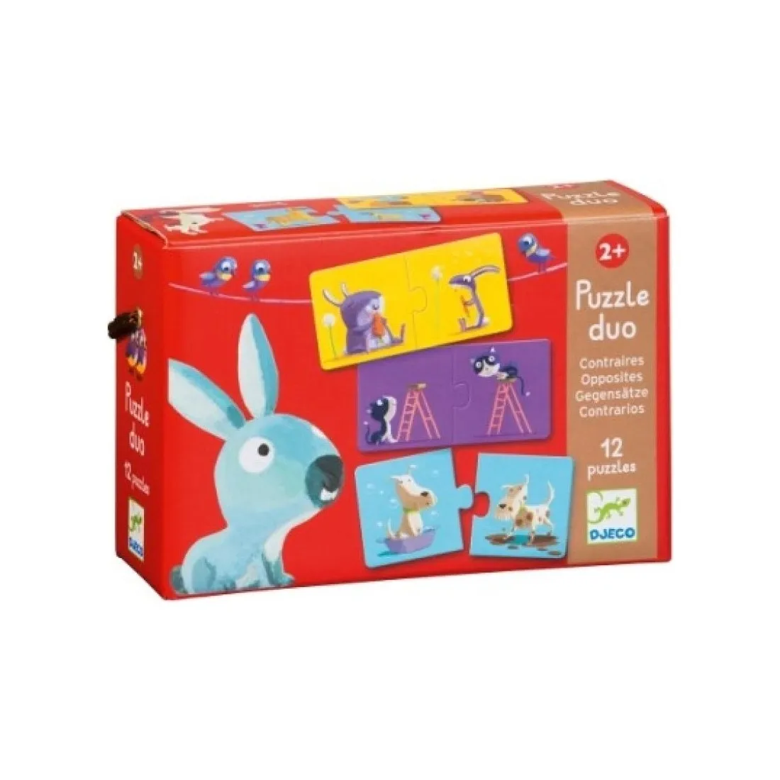 Puzzle duo contraires - Jouet d'éveil et éducatif - Djeco