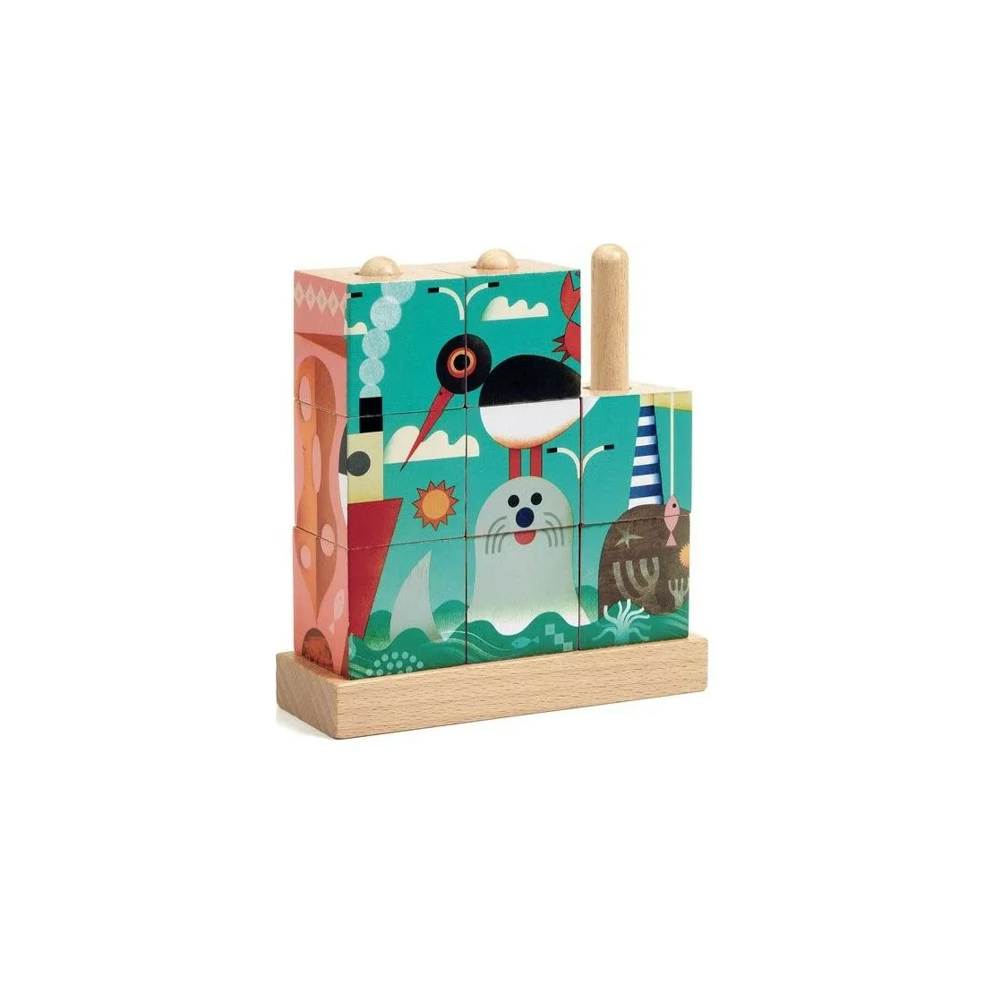 Puzzle en bois Djeco - Puzz Up Sea