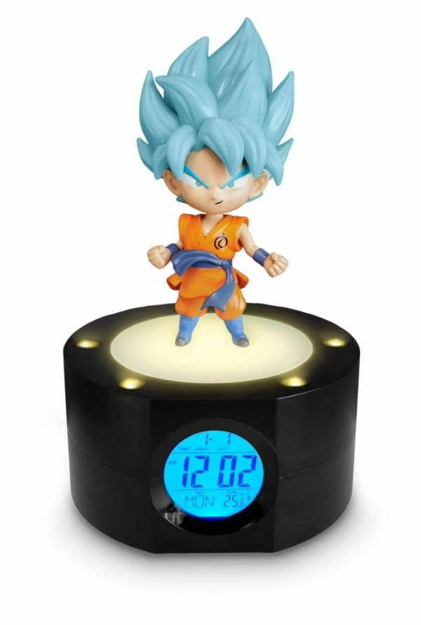 Dragon ball super réveil lumineux goku 18 cm